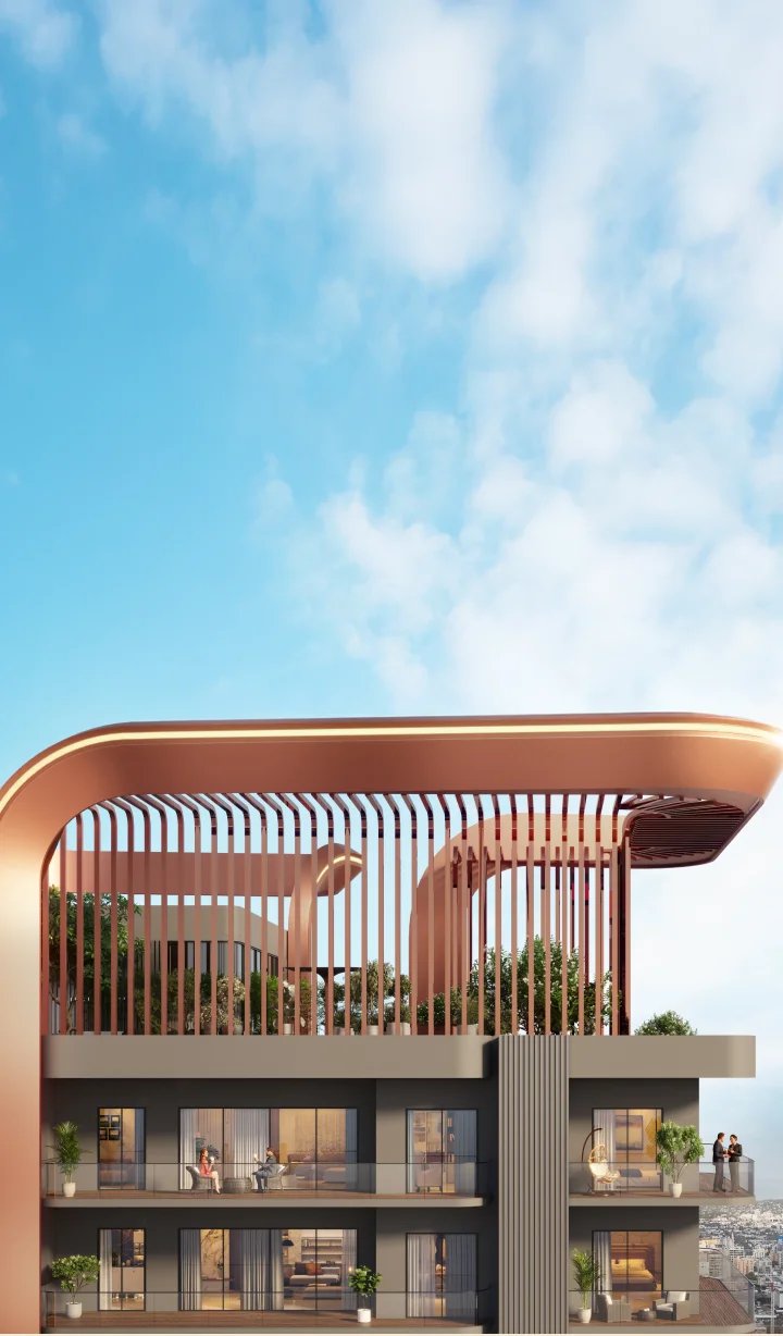 Ashtech Presidential Towers balcony render